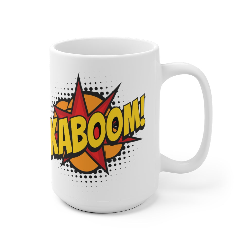 Classic Ceramic Mug - Kaboom Splash Side